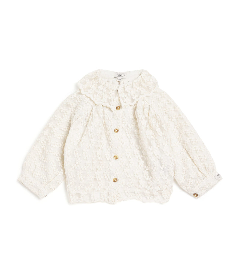 Donsje Lace Mailien baby blouse 0 Months-4 Years - British product