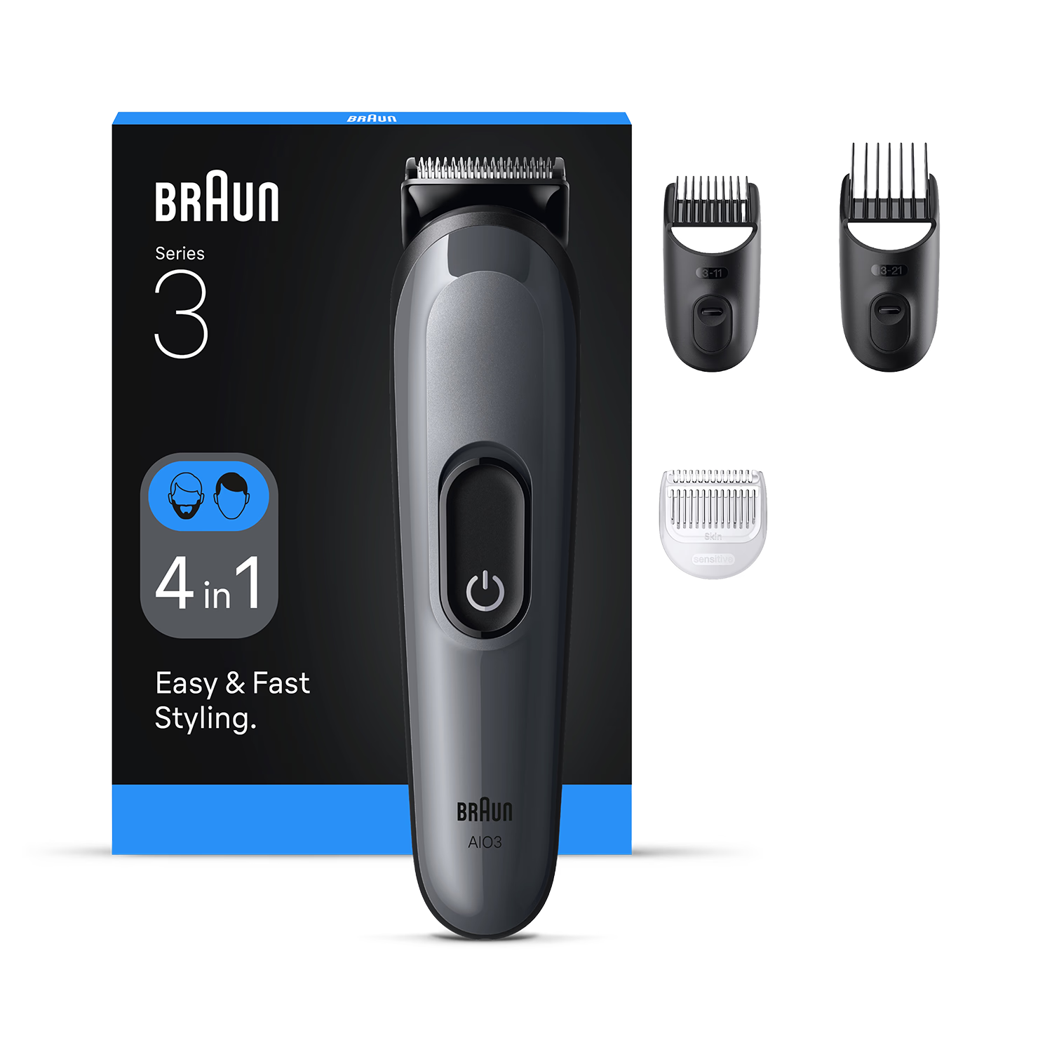 Braun All-in-One Series 3 4in1 grooming kit (British brand)