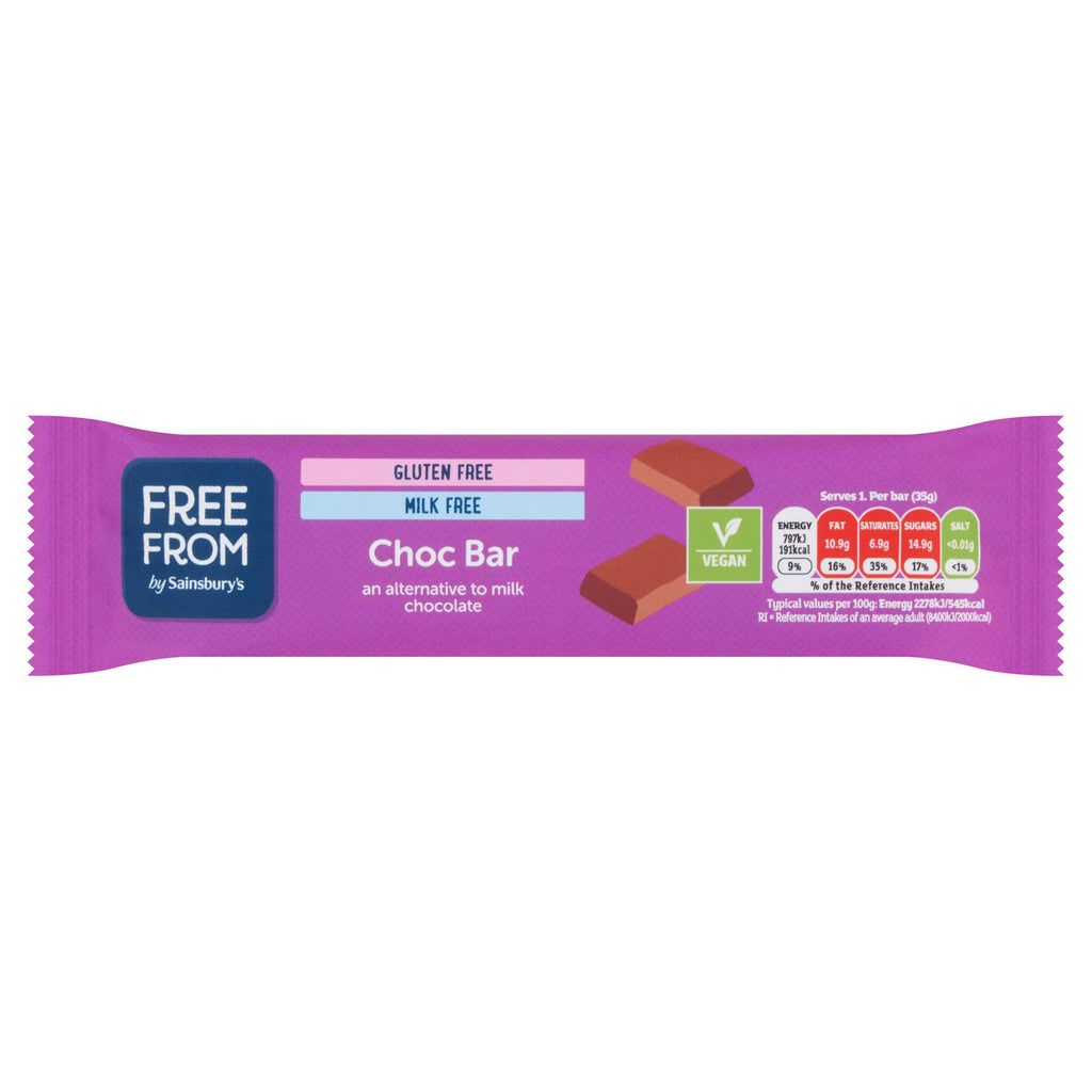 Sainsbury's Free From Chocolate Bar 35g