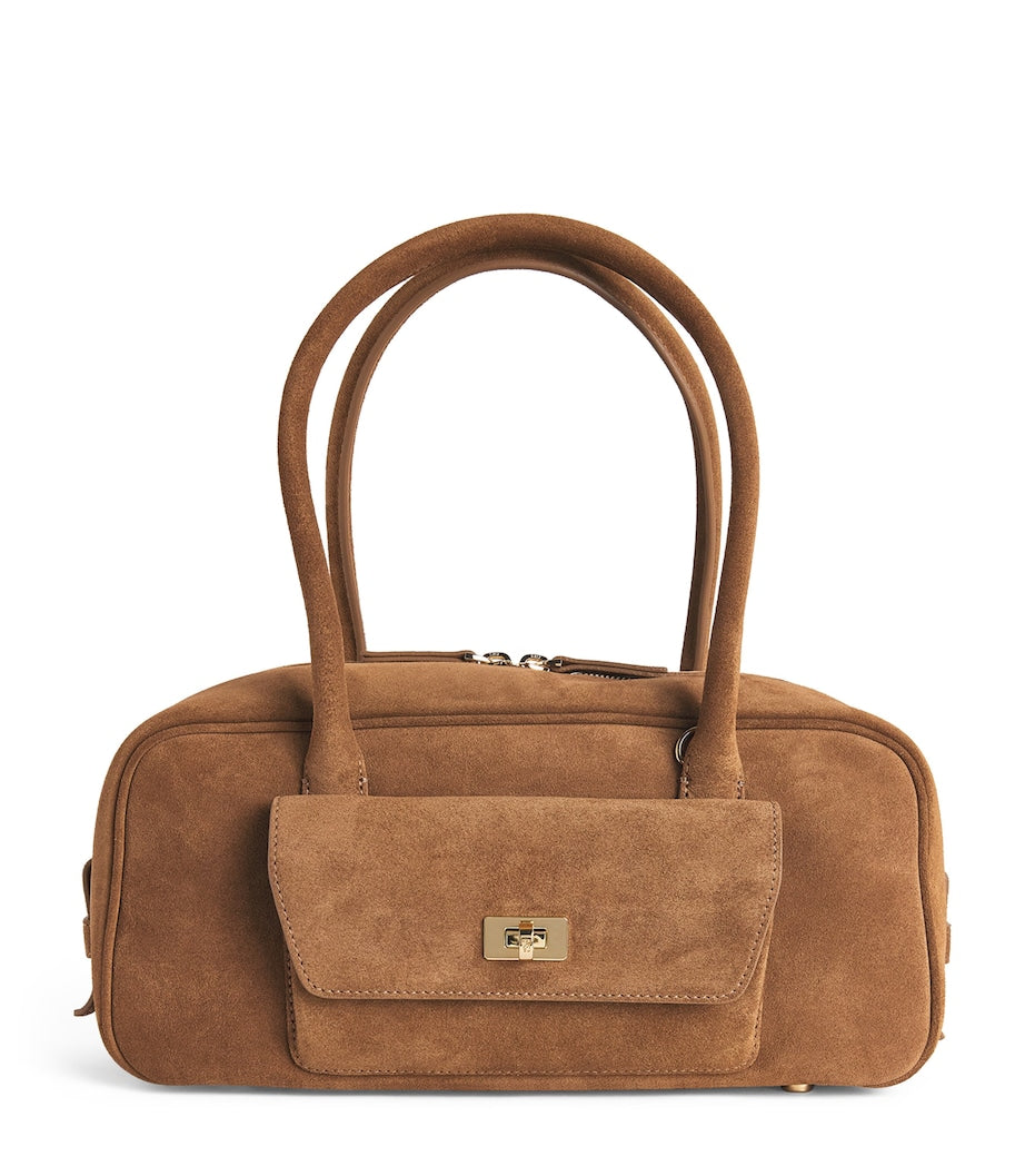 Sandro Paris suede top-handle bag - British product