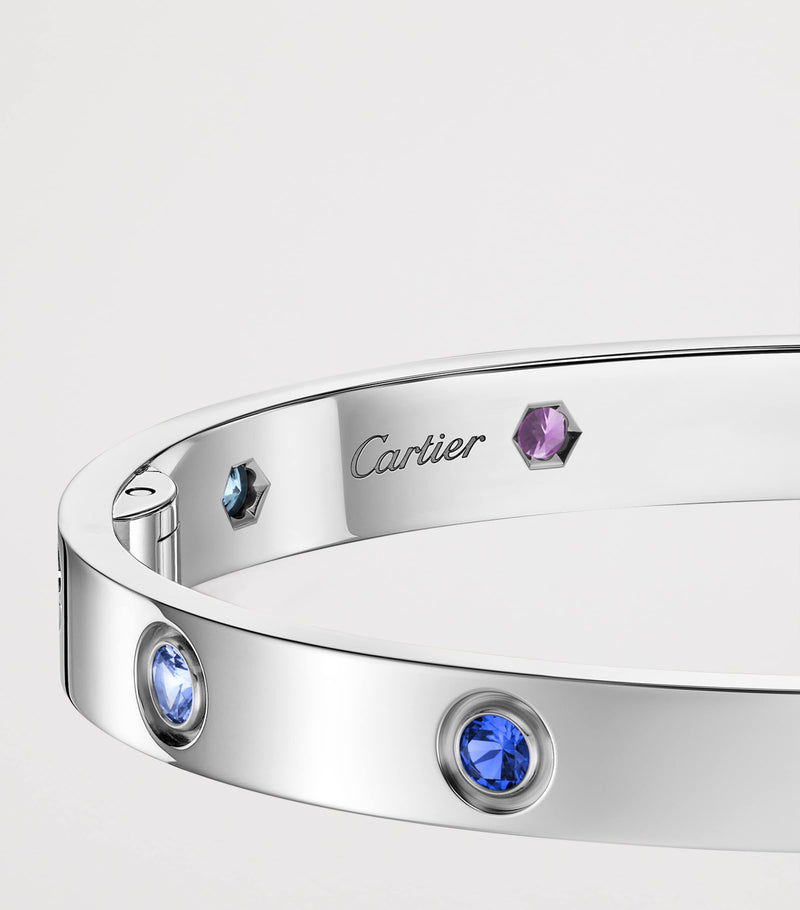 Cartier LOVE bracelet gemstone white gold (British brand)