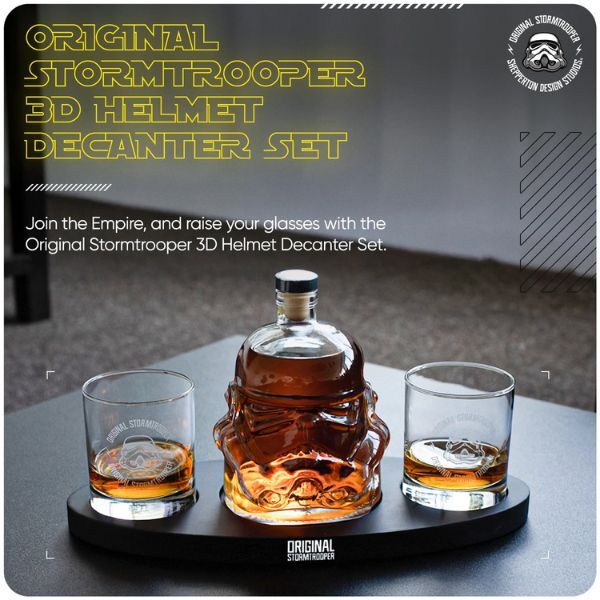 Thumbs Up Stormtrooper decanter set - British product