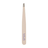 MUA slanted tip tweezers for eyebrow grooming, imported from the UK
