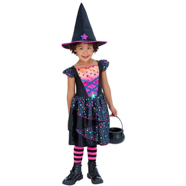 Smiffys Neon Star Witch costume - British product