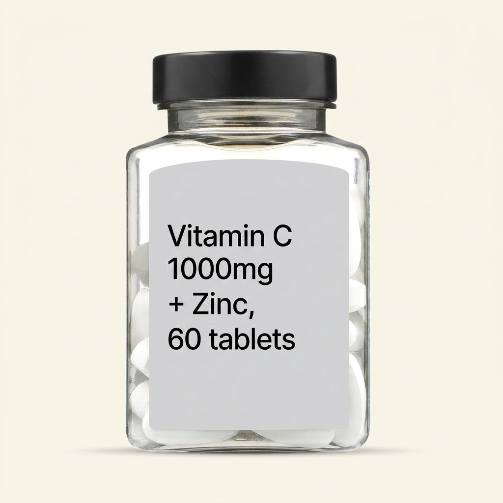 Holland & Barrett Vitamin C and Zinc tablets 60, UK version