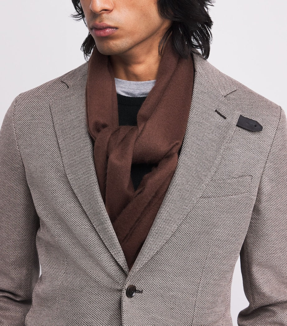 Brioni fringed scarf made in Italy - British product