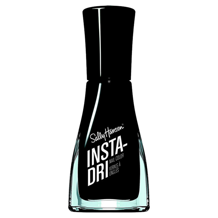 Sally Hansen Insta-Dri Nail Polish Black to Black Make Up & Beauty Accessories ASDA   