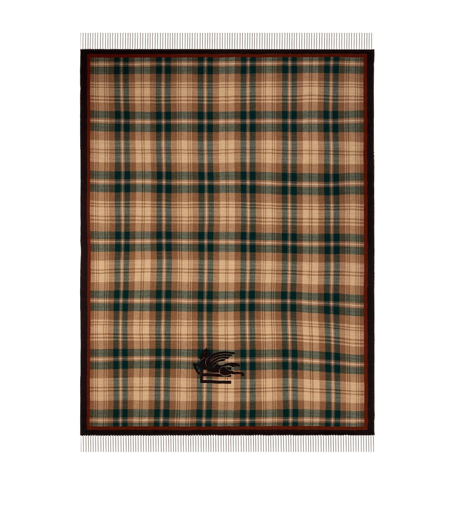 Etro wool Boyd throw 180cm x 140cm - British product