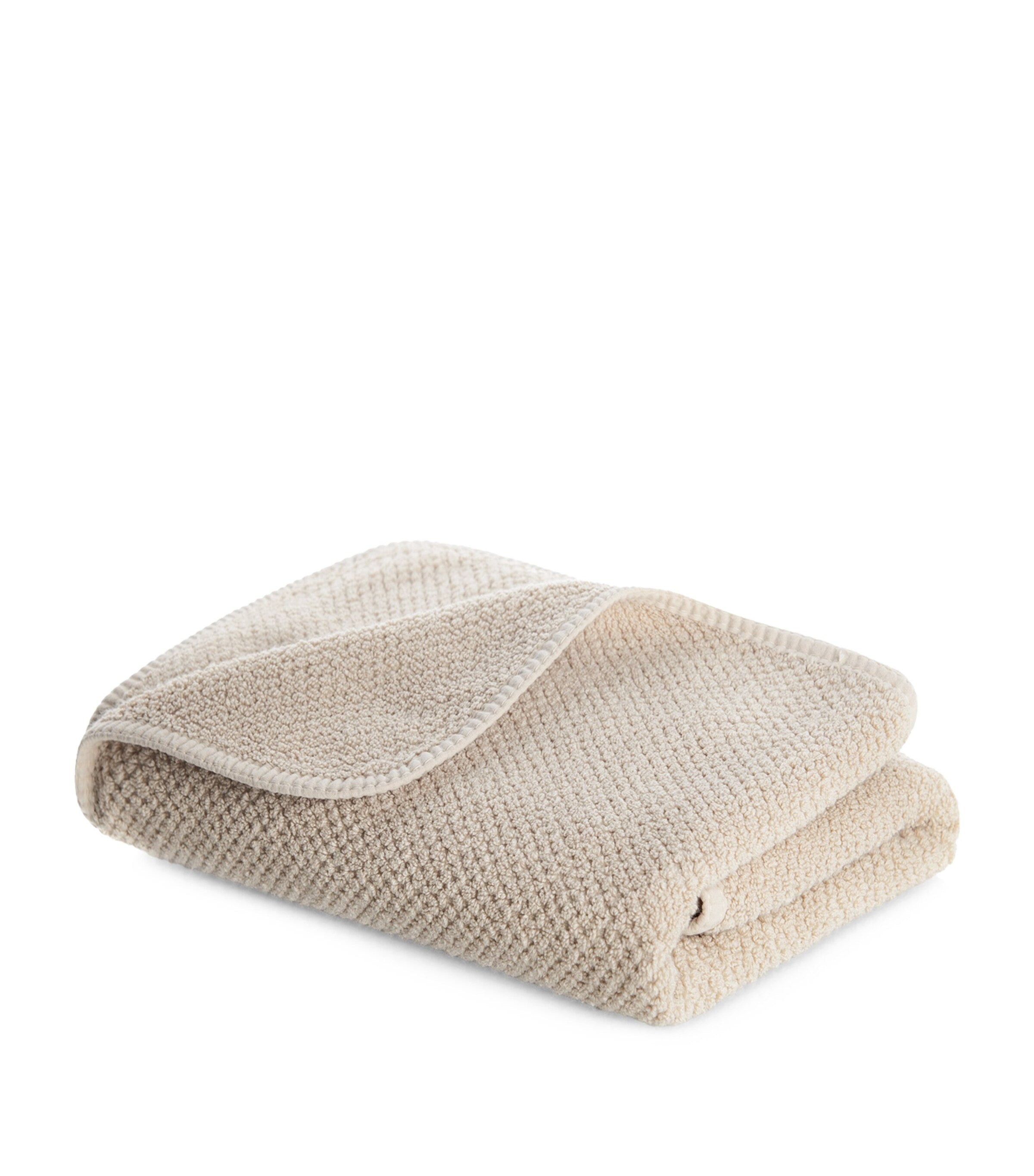 GRACCIOZA combed cotton washcloth with honeycomb weave, 30cm x 30cm, UK version