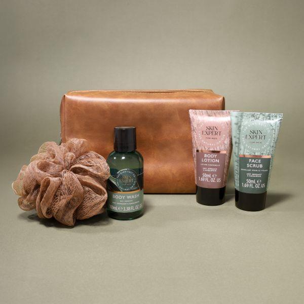 The Kind Edit Co. Skin Expert men's gift set with bag, UK version