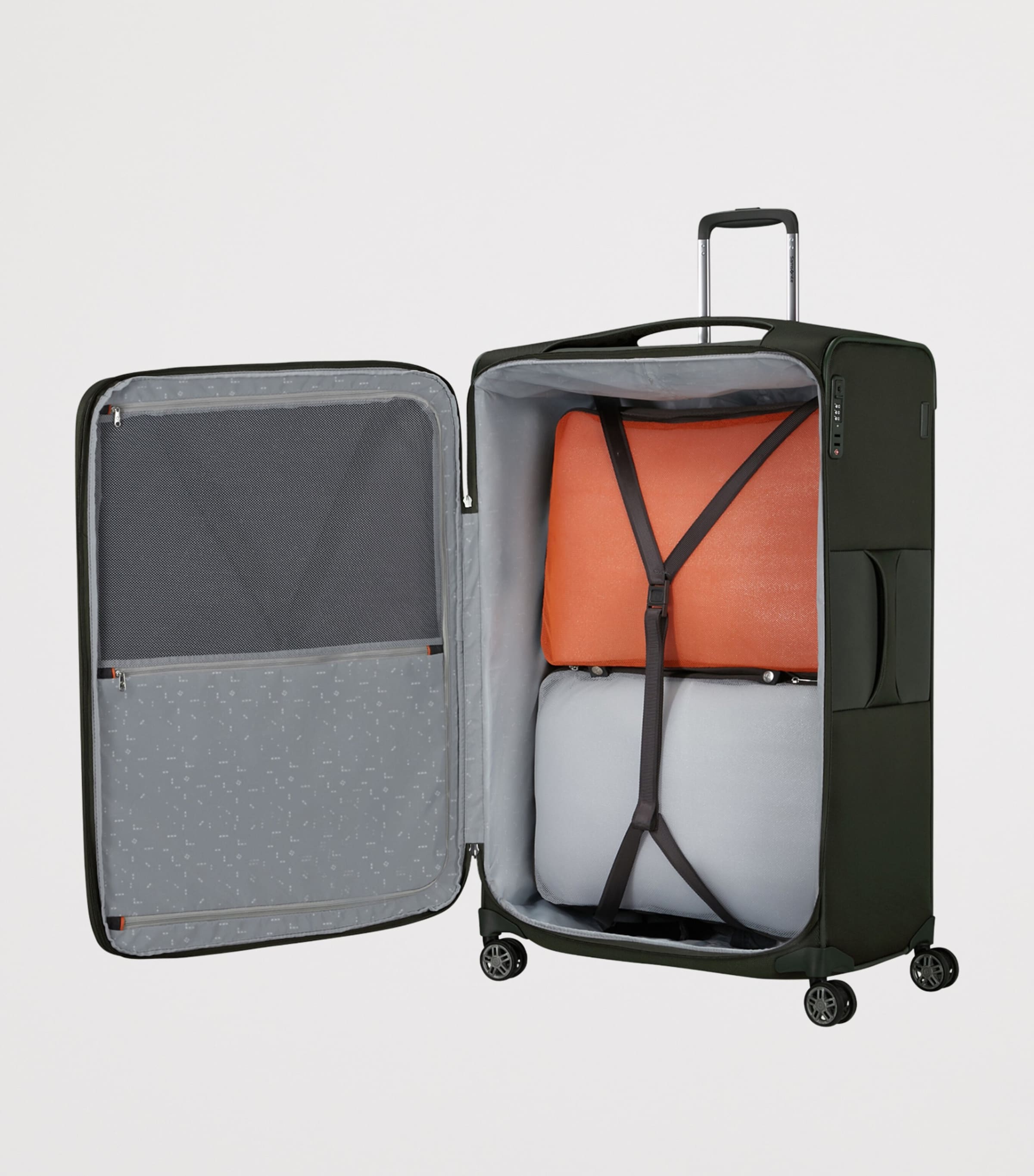 Samsonite expandable Re-Lite spinner suitcase 83cm - British product
