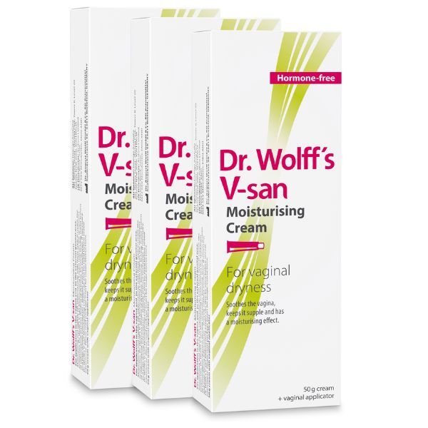 Dr. Wolff's V-san Moisturising Cream 3x 50g GOODS Superdrug   