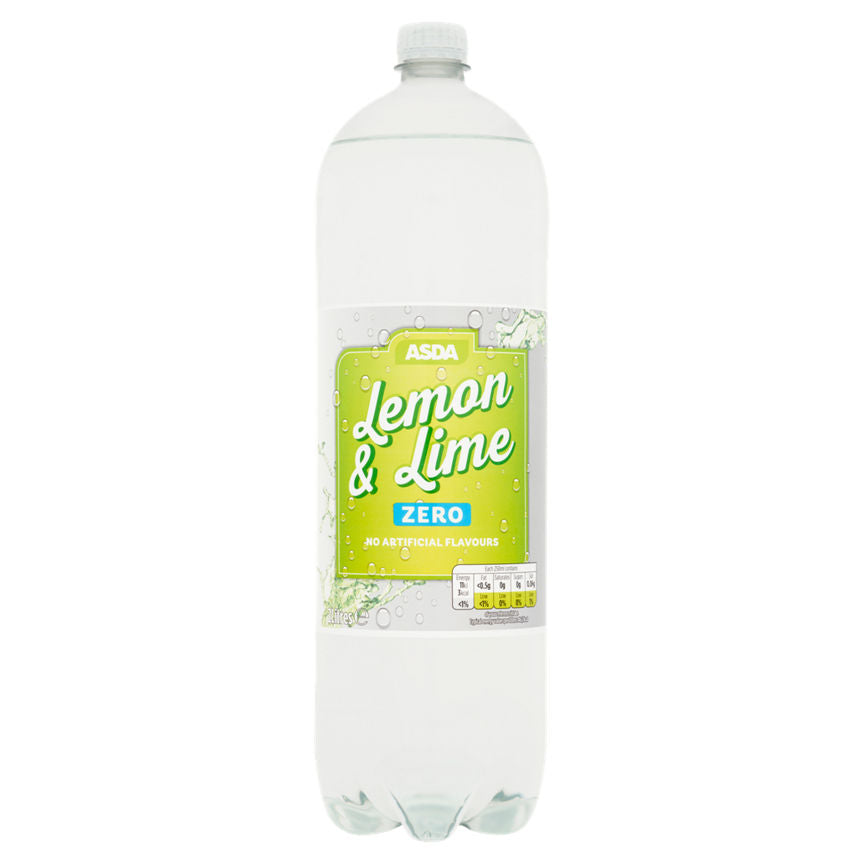 ASDA No Added Sugar Zero Lemon & Lime Fizzy & Soft Drinks ASDA   