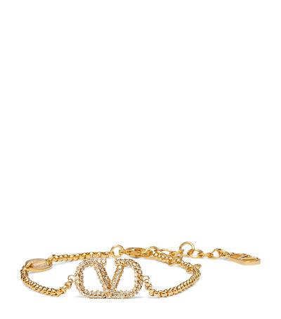 Harrods Valentino Garavani Crystal VLogo Signature Bracelet- Buy online at McGrocer