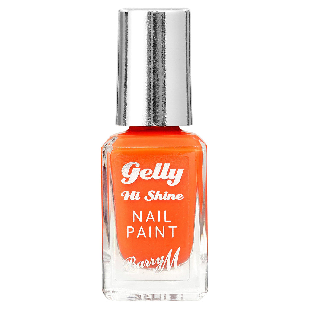 Barry M Gelly Hi Shine Nail Paint 128 Tangerine 10ml