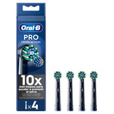 Oral-B CrossAction Black Replacement Electric Toothbrush Heads x4 electric & battery toothbrushes Sainsburys   