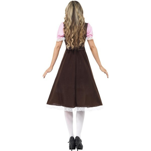 Smiffys Tavern Girl Costume brown long dress (British brand)