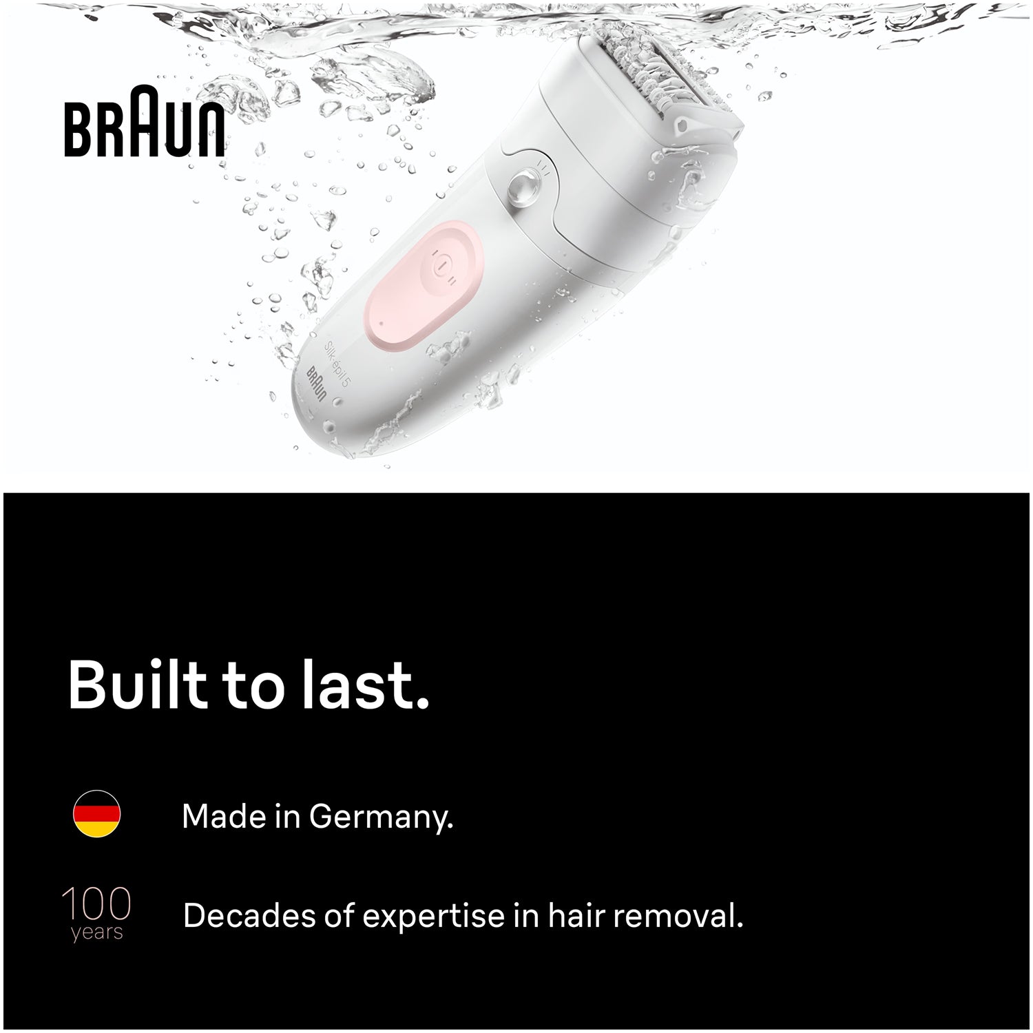 Braun Silk·épil 5 Wet & Dry epilator, imported from the UK