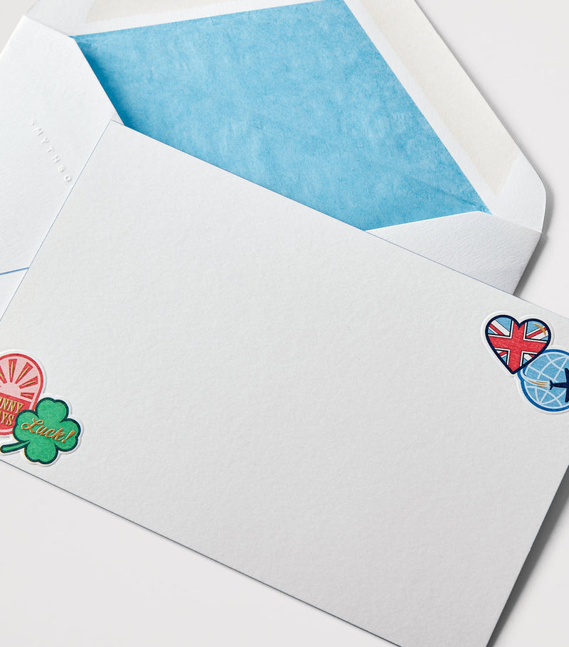 Smythson animated sticker cards and envelopes set of 10 (British brand)