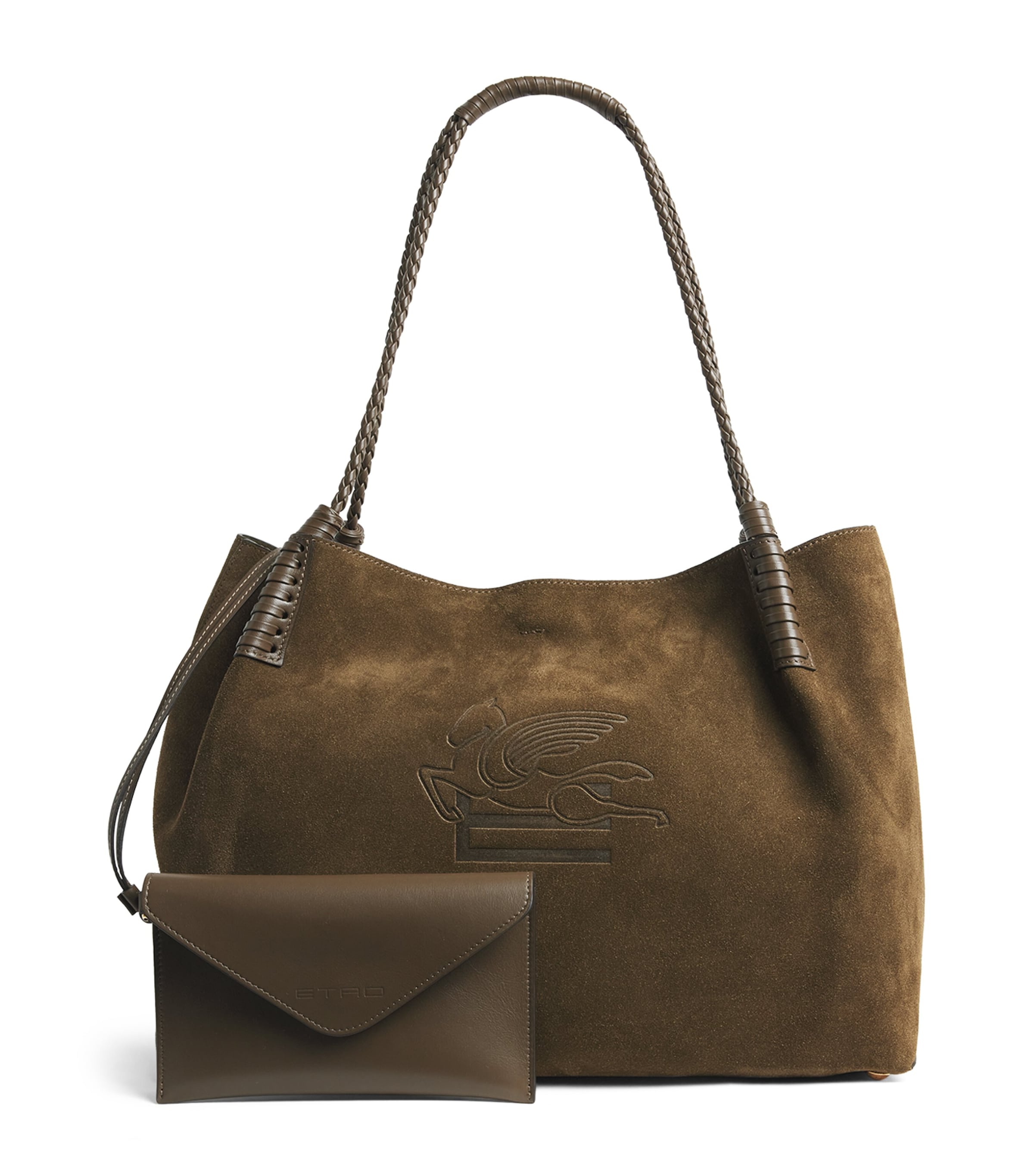 Etro medium suede Libra shoulder bag, imported from the UK