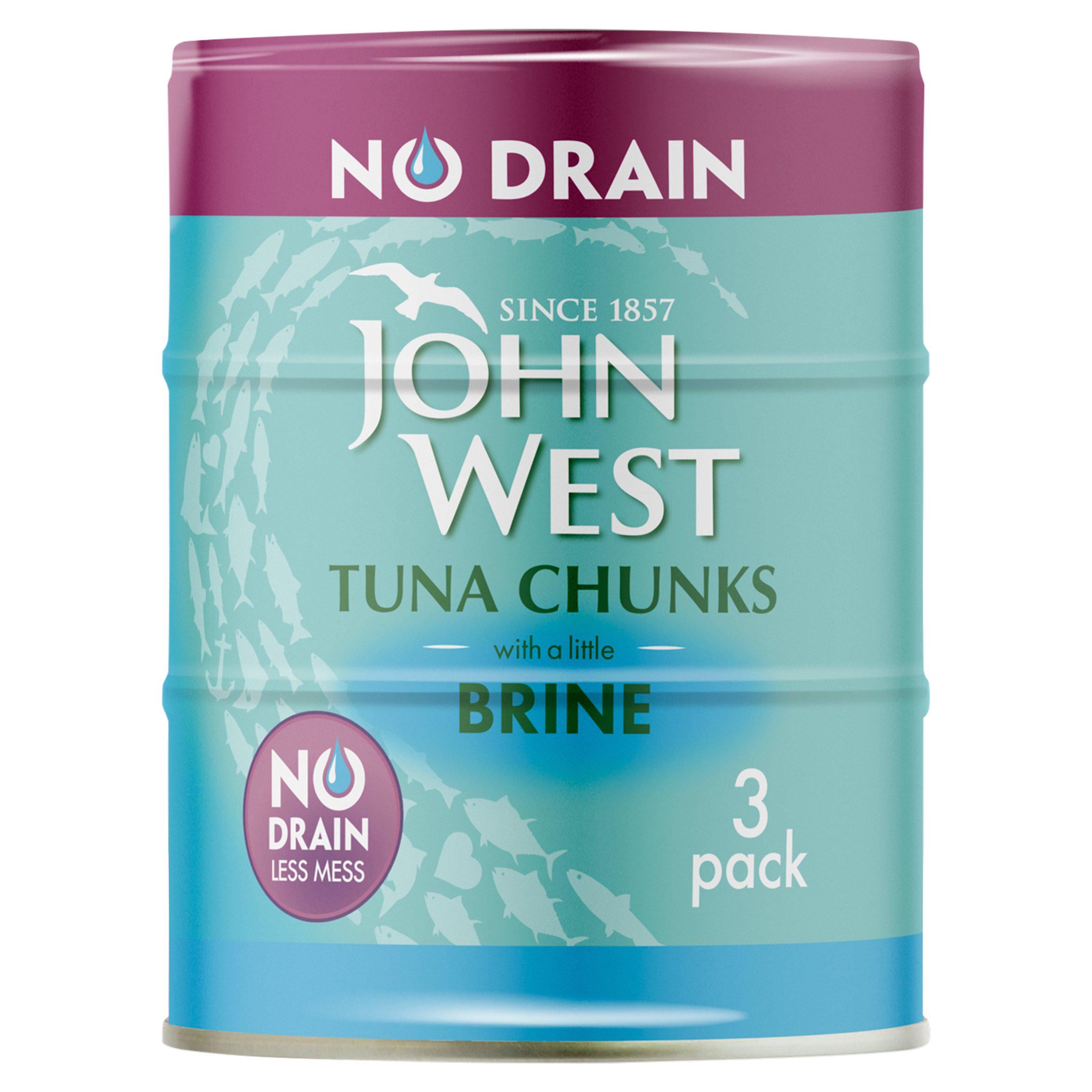 John West Tuna Chunks with a Little Brine 3x110g GOODS Sainsburys   