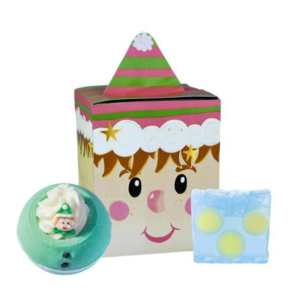 Bomb Cosmetics Christmas gift set with bath blaster and soap British brand
