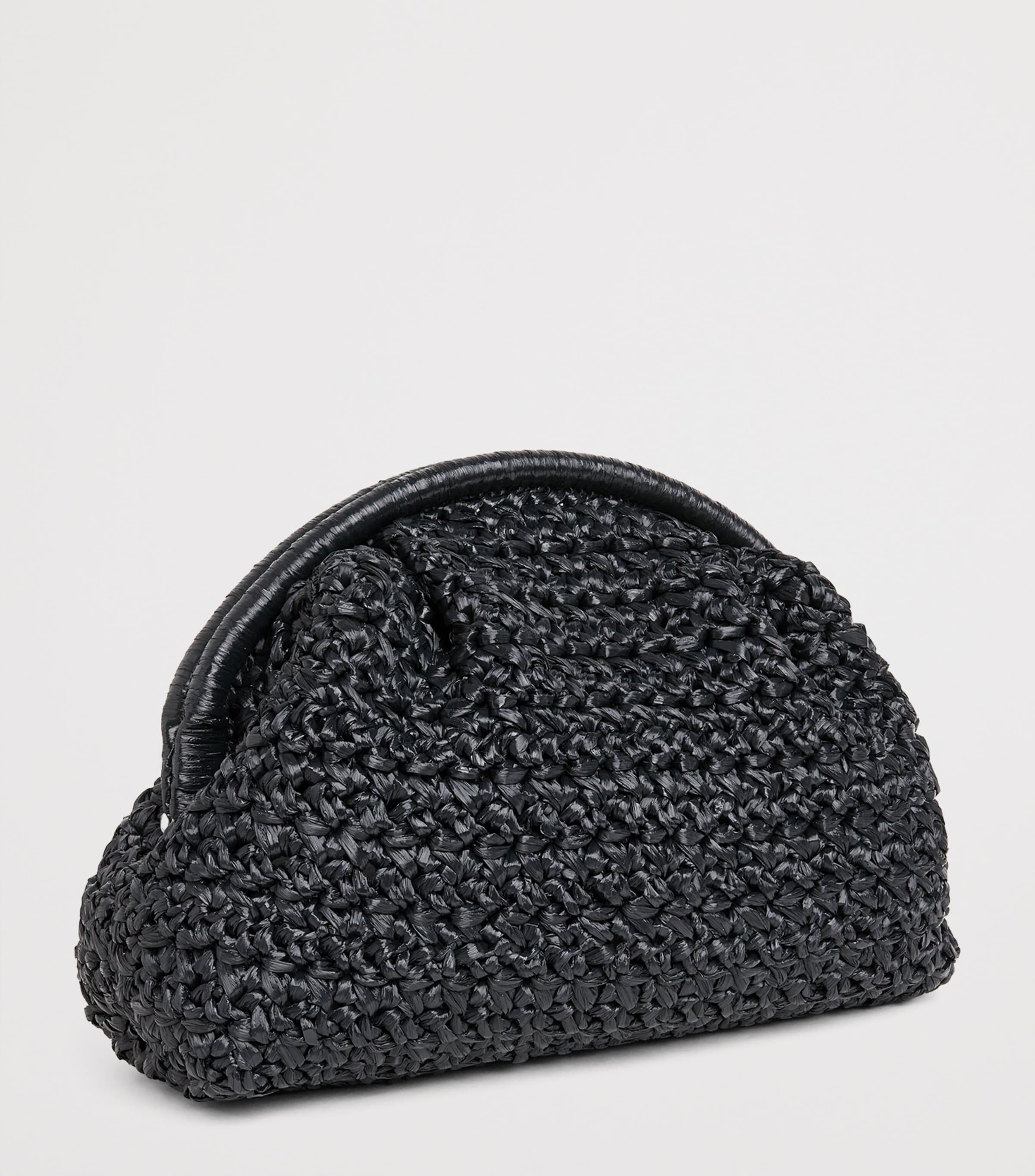 Eleventy hand-woven raffia clutch bag (British brand)