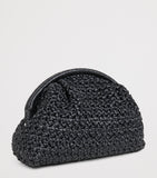 Eleventy hand-woven raffia clutch bag (British brand)