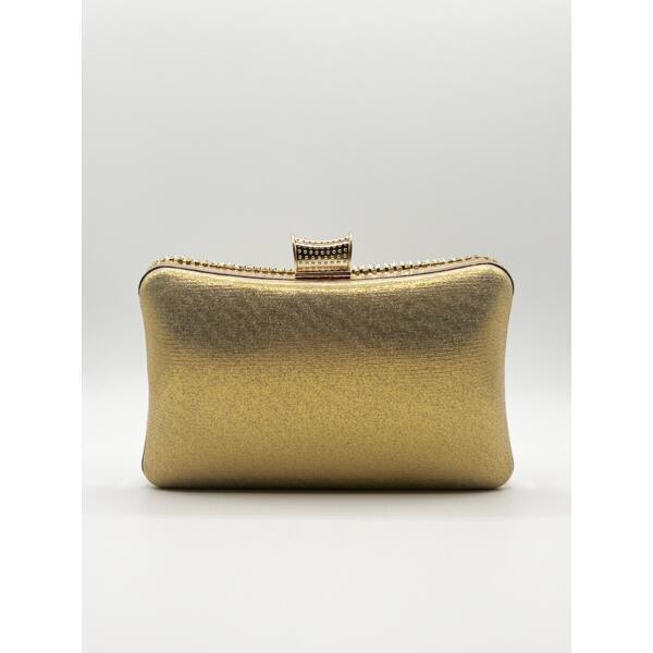 SVNX Gold Diamante clutch bag 20cm - British product