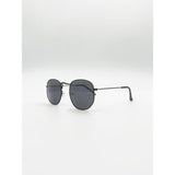 SVNX hexagon aviator sunglasses black metal frame, UK version