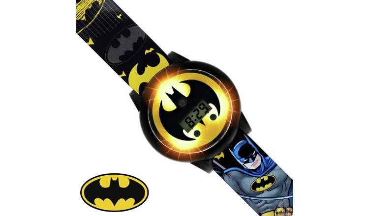 DC Comics Batman Kid's Light Up Spinning Dial Strap Watch