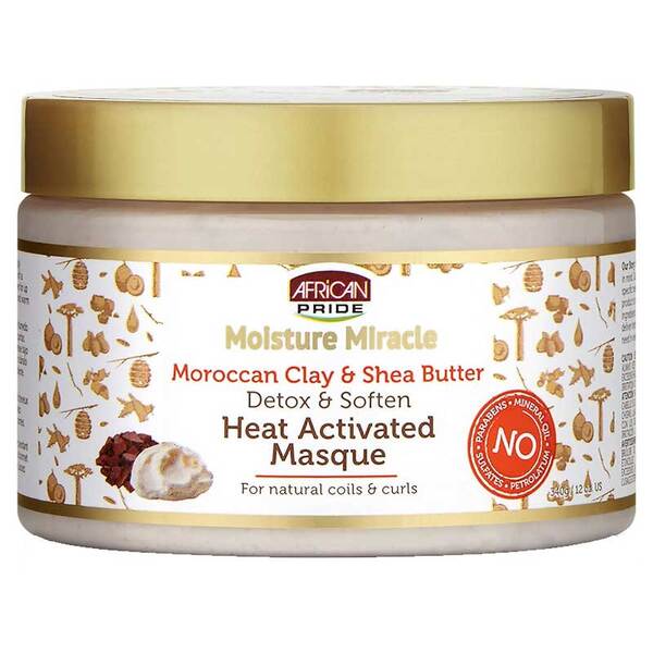 African Pride Moroccan Clay Heat Activated Masque GOODS Superdrug   