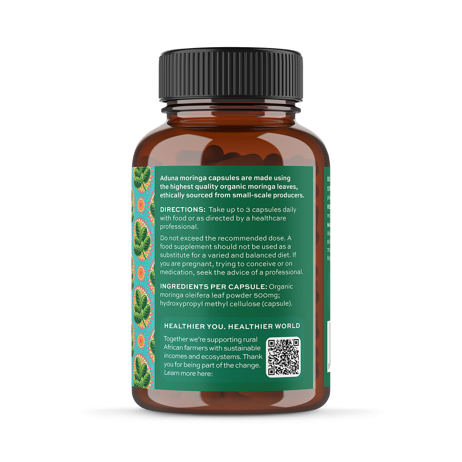 Aduna organic moringa capsules 180 count - British product