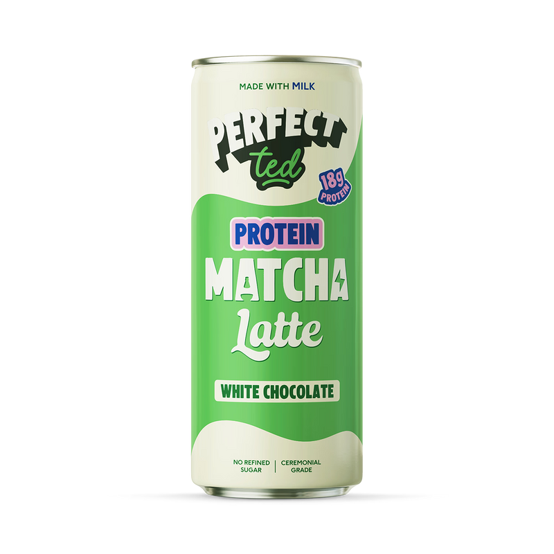 PerfectTed matcha protein latte white chocolate 250ml, UK version