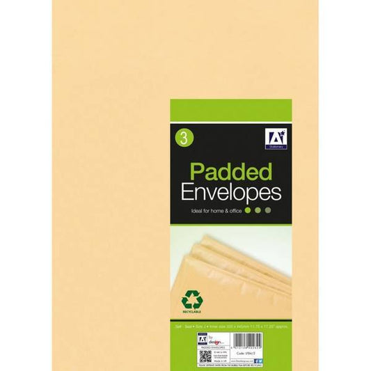 Anker Padded Envelopes (Pack Of 3) (20 x 27cm)