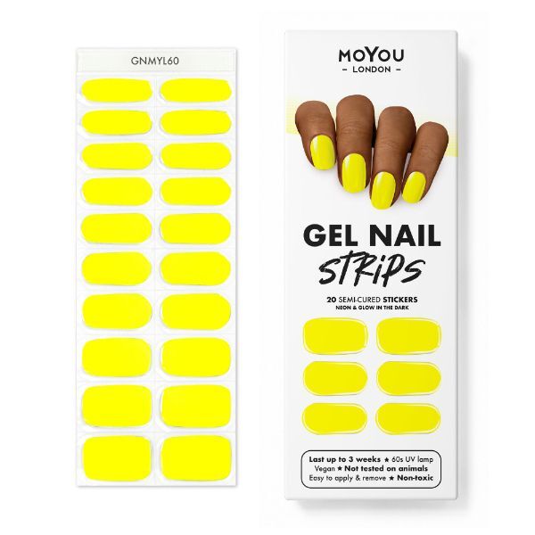 MoYou-London Gel Nail Strip - Neon Lemon GOODS Superdrug   