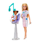 Barbie dentist doll set with child and tools - British product
