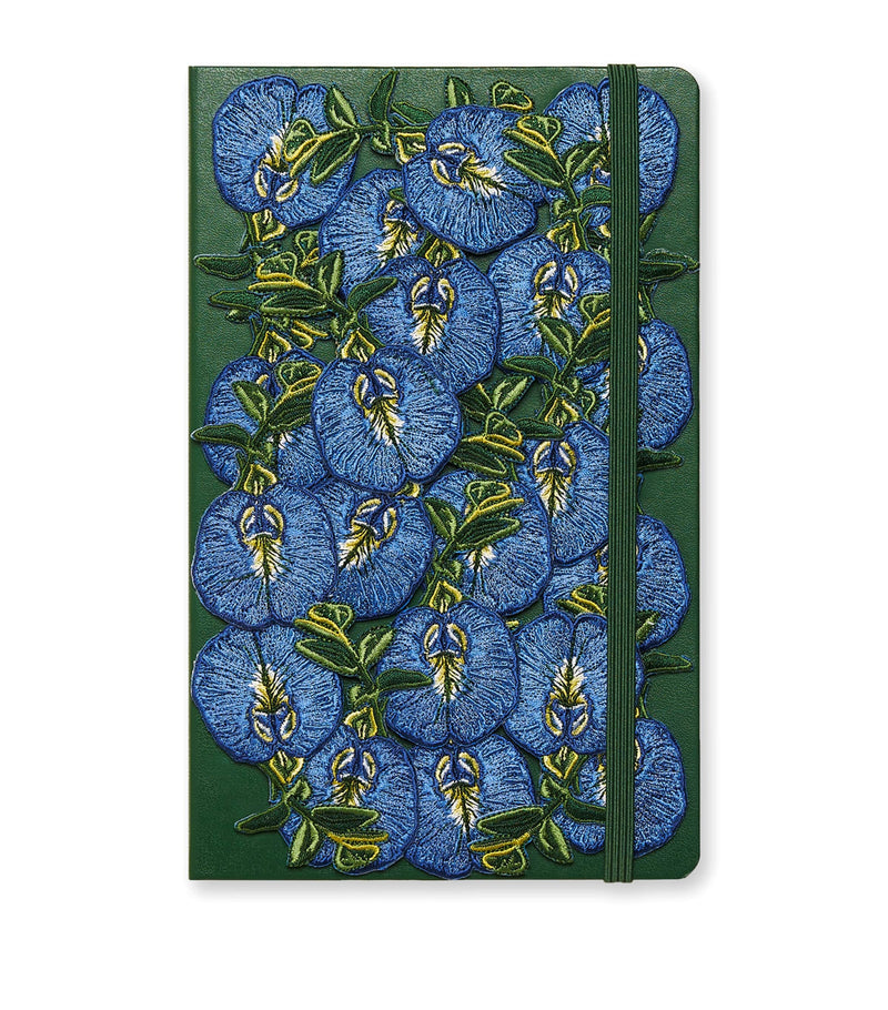 Moleskine Large Haute Couture Collection Clitoria Blue notebook, imported from the UK