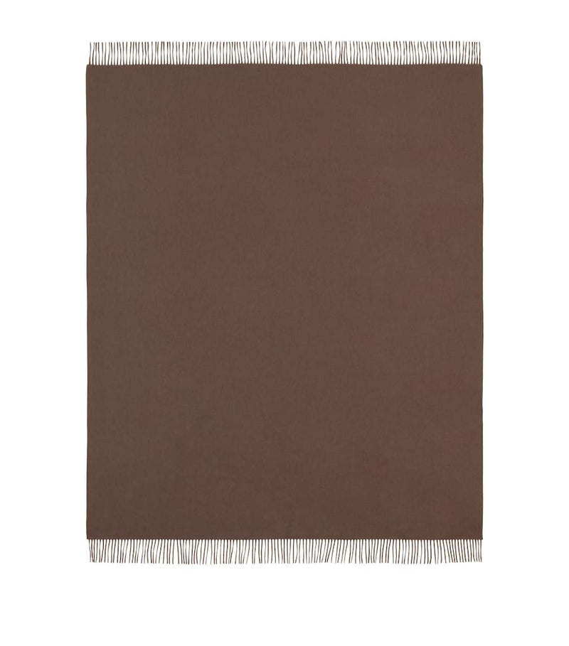 Begg x Co cashmere Arran solid throw 147x183cm, imported from the UK