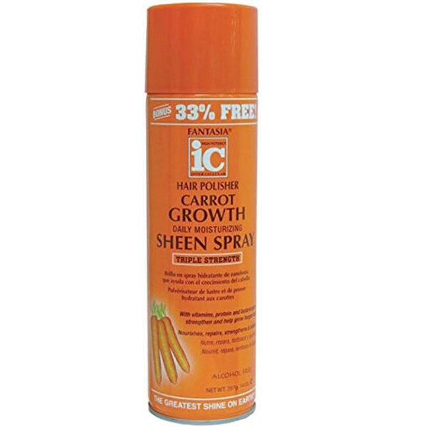 Fantasia Hair Polisher Carrot Growth Sheen Spray - British product
