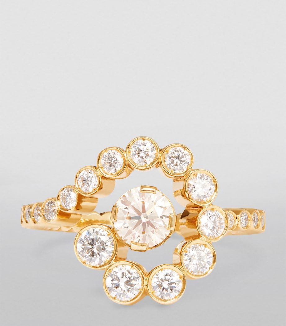 Sophie Bille Brahe Escargot ring 18k yellow gold diamonds - British product