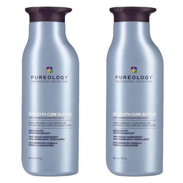 Pureology Strength Cure Blonde purple shampoo 266ml duo, imported from the UK