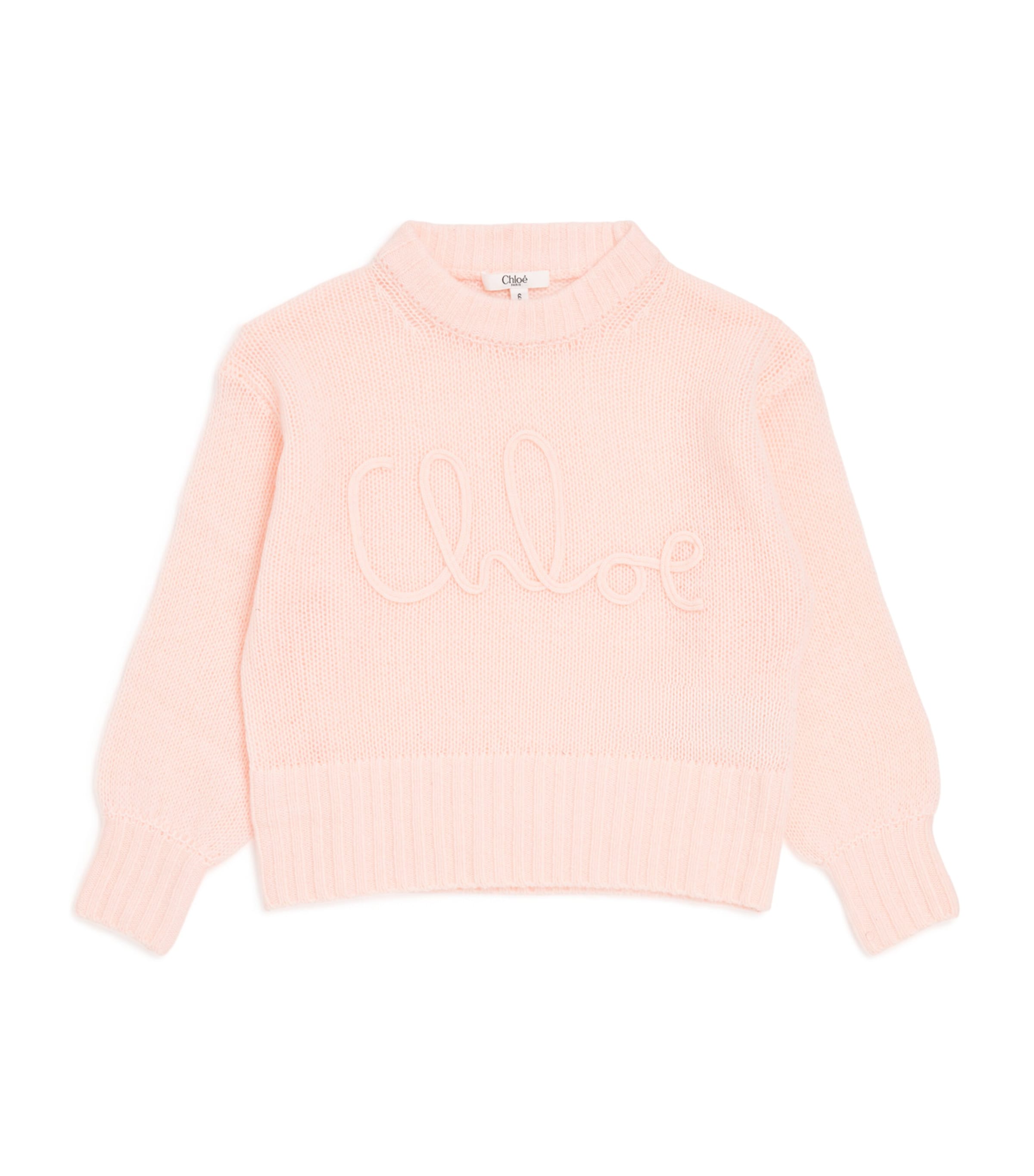 Chloé Kids Wool-Cashmere Logo Sweater 4-14 Years - British product