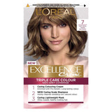 L’Oréal Paris Excellence Crème Permanent Hair Dye, Up to 100% Grey Hair Coverage, 7 Natural Dark Blonde, GOODS Boots   