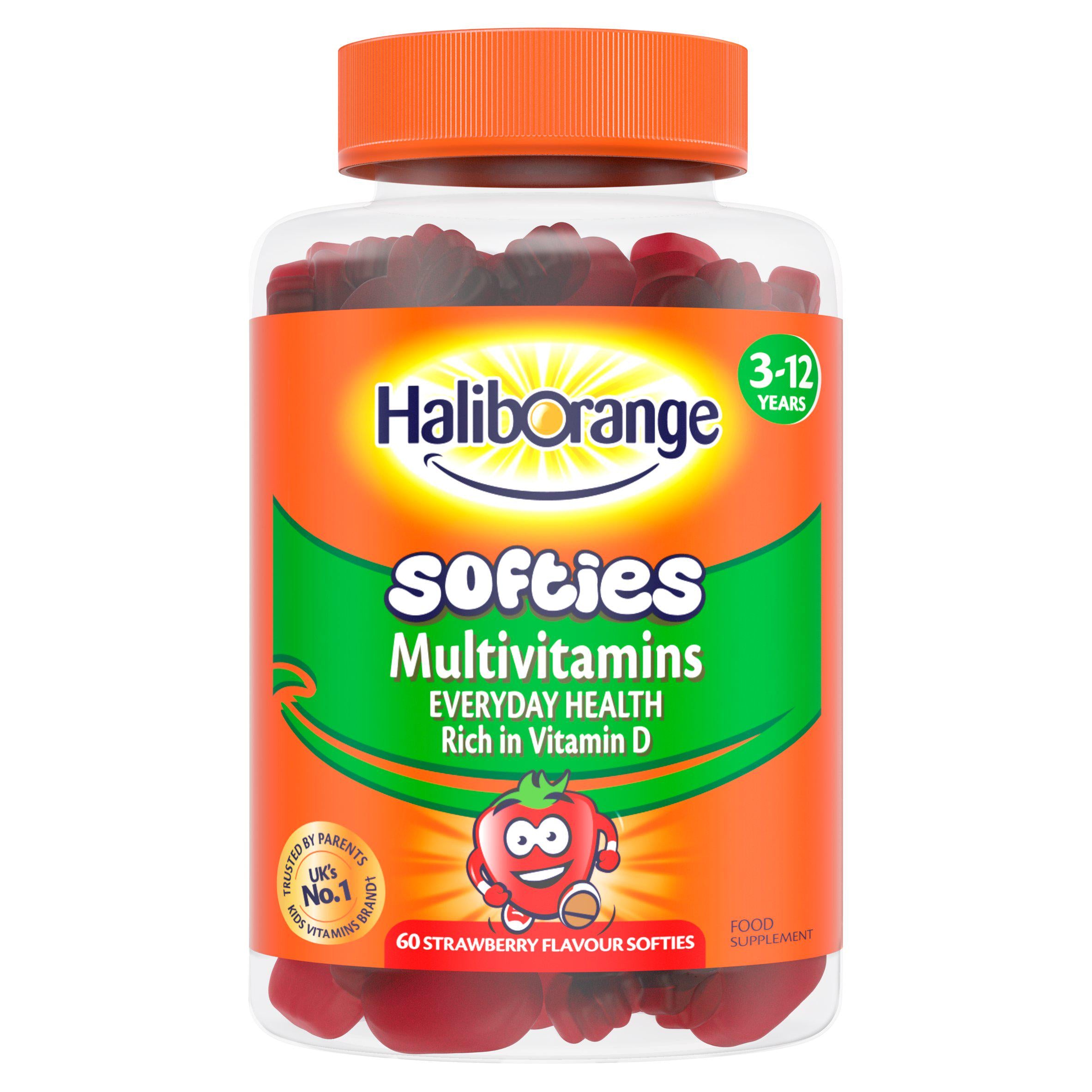 Haliborange Multivitamins Strawberry Flavour Softies, 3-12 Years x60 baby & children's healthcare Sainsburys   