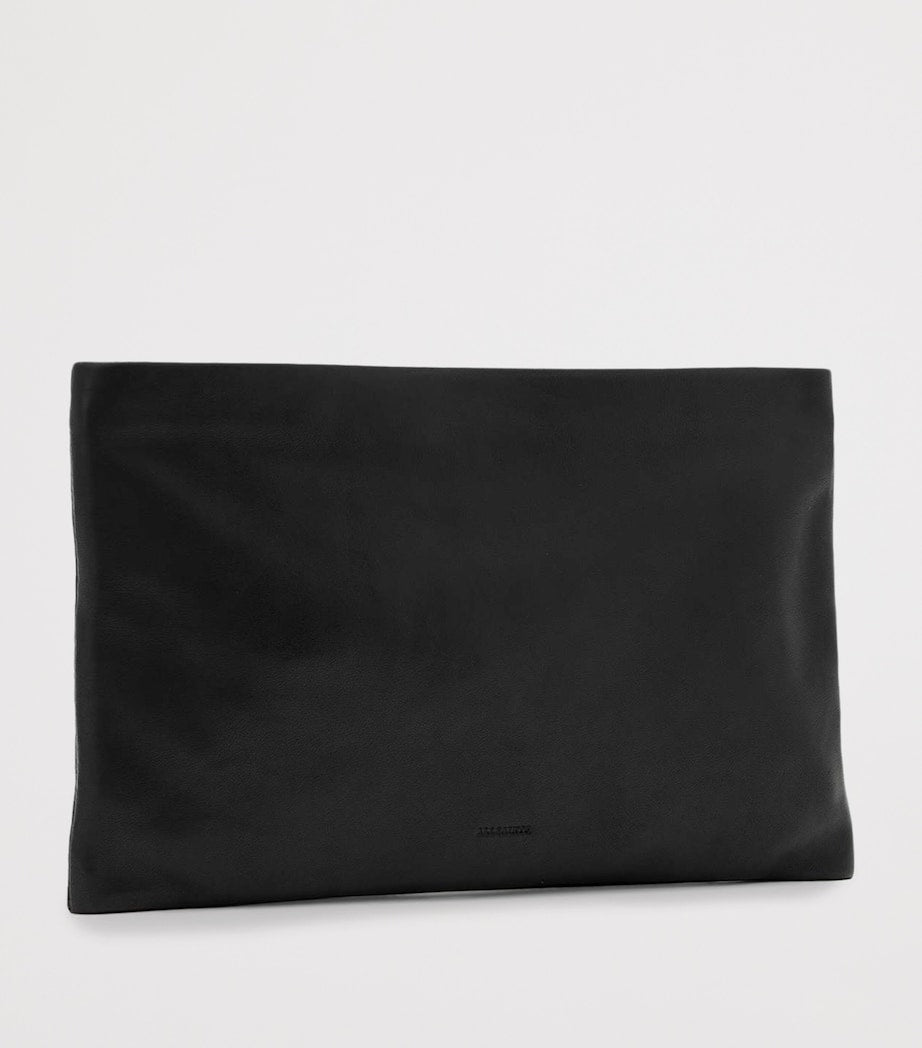 AllSaints Bettina Leder Clutch Tasche 24x34cm, UK-Version