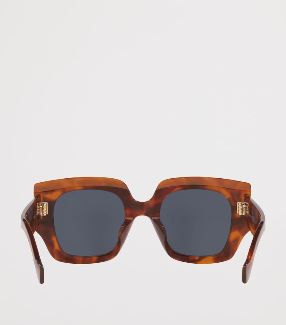 LOEWE square screen sunglasses gold-tone accents acetate - British product