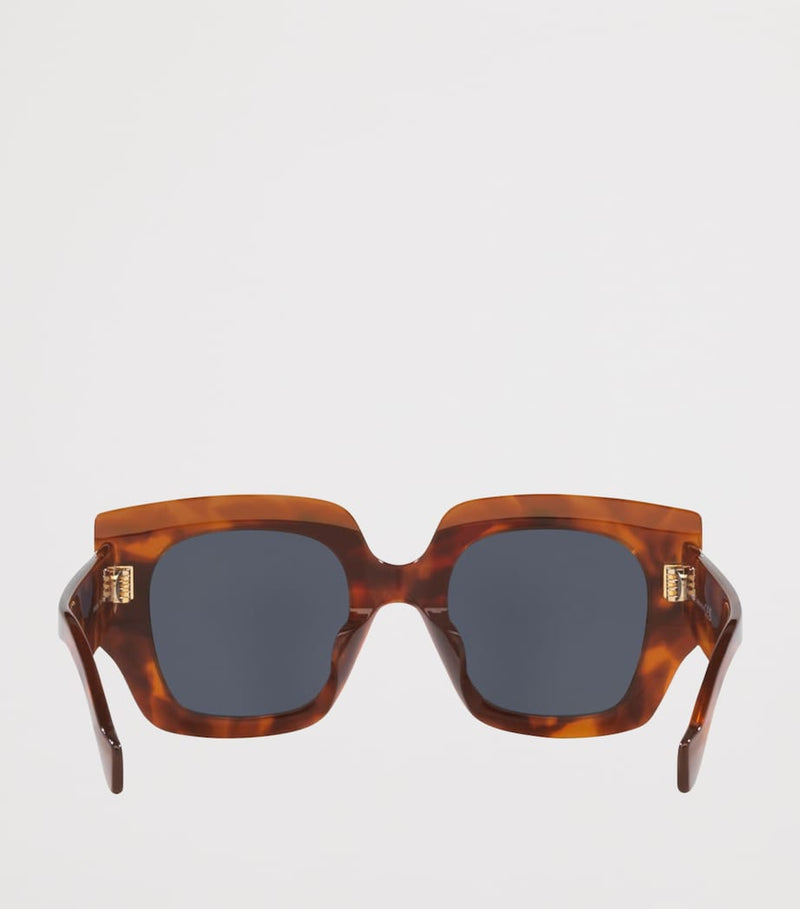 LOEWE square screen sunglasses gold-tone accents acetate - British product