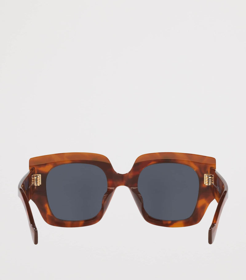 LOEWE square screen sunglasses gold-tone accents acetate - British product