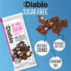 Diablo no added sugar dark chocolate hazelnuts bar 85g, UK version